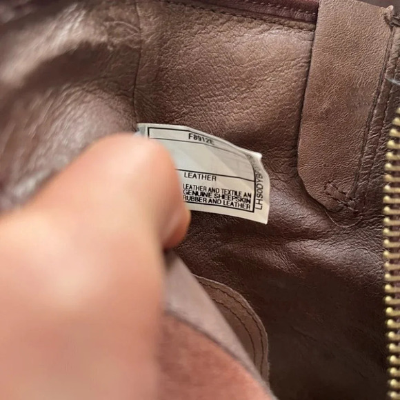 UGG FABRIZIA BROWN LEATHER MOTO HARNESS BUCKLE BOOTS 5.5 - Picture 9 of 11